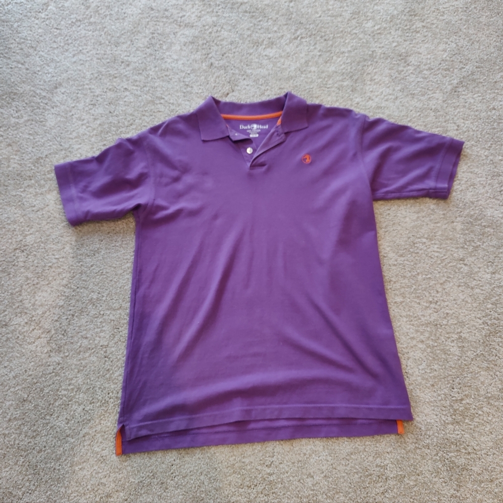 Duck Head Purple Polo Shirt. Casual &Comfy. Size 14-16.